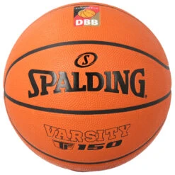 SPALDING Ballon De Basket Intérieur Et Extérieur Varsity TF-150 Caoutchouc Orange
