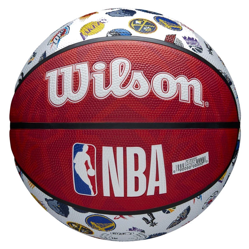 Ballon De Basketball NBA Taille 7 - Wilson Team Tribute S7 Bleu Blanc 2 Ballon De Basketball NBA Taille 7 - Wilson Team Tribute S7 Bleu Blanc – Image 2