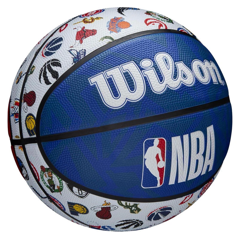 Ballon De Basketball NBA Taille 7 - Wilson Team Tribute S7 Bleu Blanc 3 Ballon De Basketball NBA Taille 7 - Wilson Team Tribute S7 Bleu Blanc – Image 3