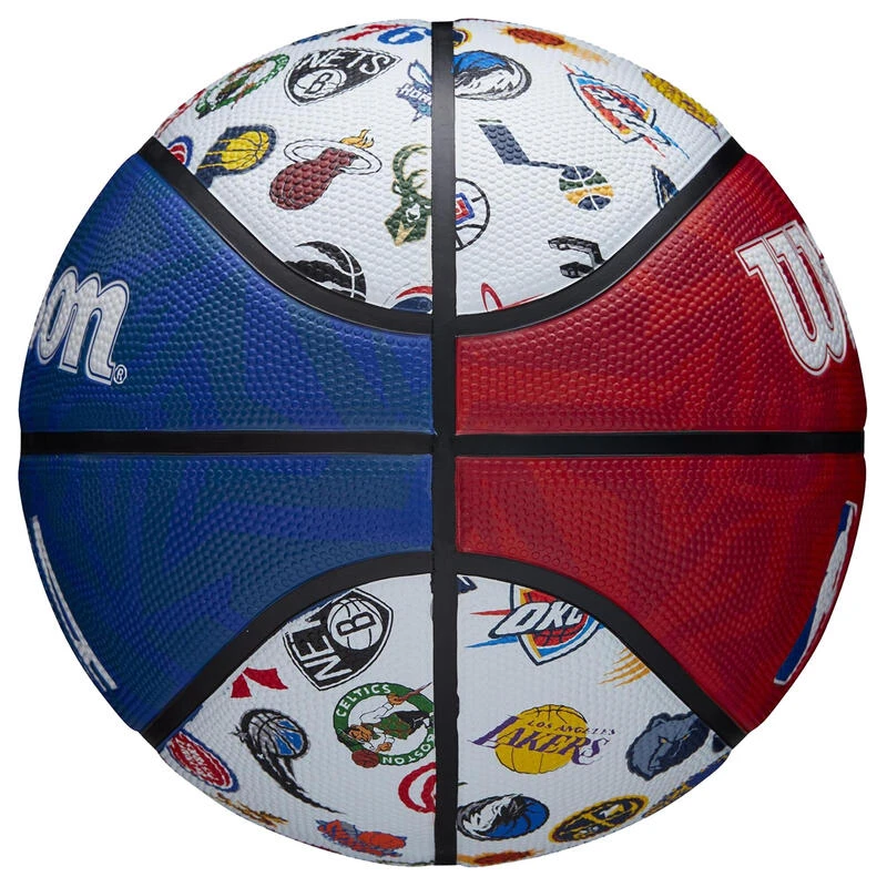 Ballon De Basketball NBA Taille 7 - Wilson Team Tribute S7 Bleu Blanc 5 Ballon De Basketball NBA Taille 7 - Wilson Team Tribute S7 Bleu Blanc – Image 5