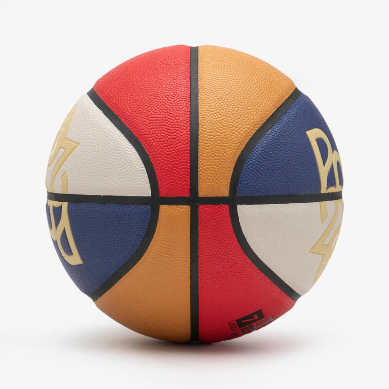 Ballon De Basketball Taille 7 - BT500 T7 Bleu Blanc Rouge PARIS 2024 2 Ballon De Basketball Taille 7 - BT500 T7 Bleu Blanc Rouge PARIS 2024 – Image 2