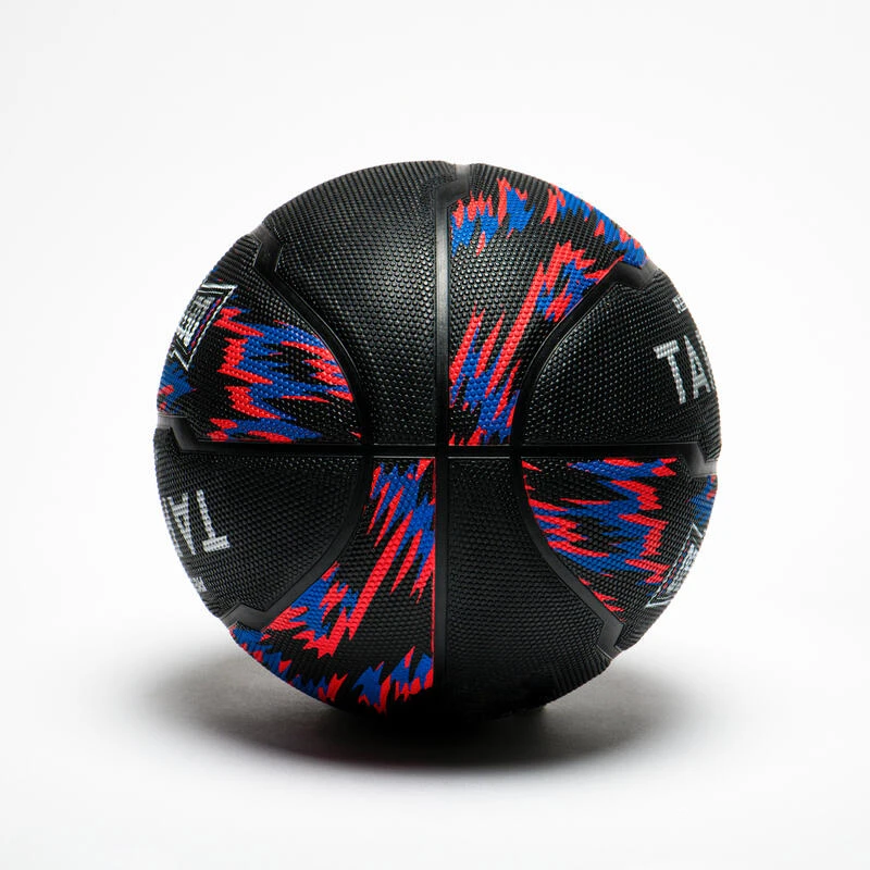 Ballon De Basketball Taille 7 - R500 Noir Rouge Bleu 3 Ballon De Basketball Taille 7 - R500 Noir Rouge Bleu – Image 3
