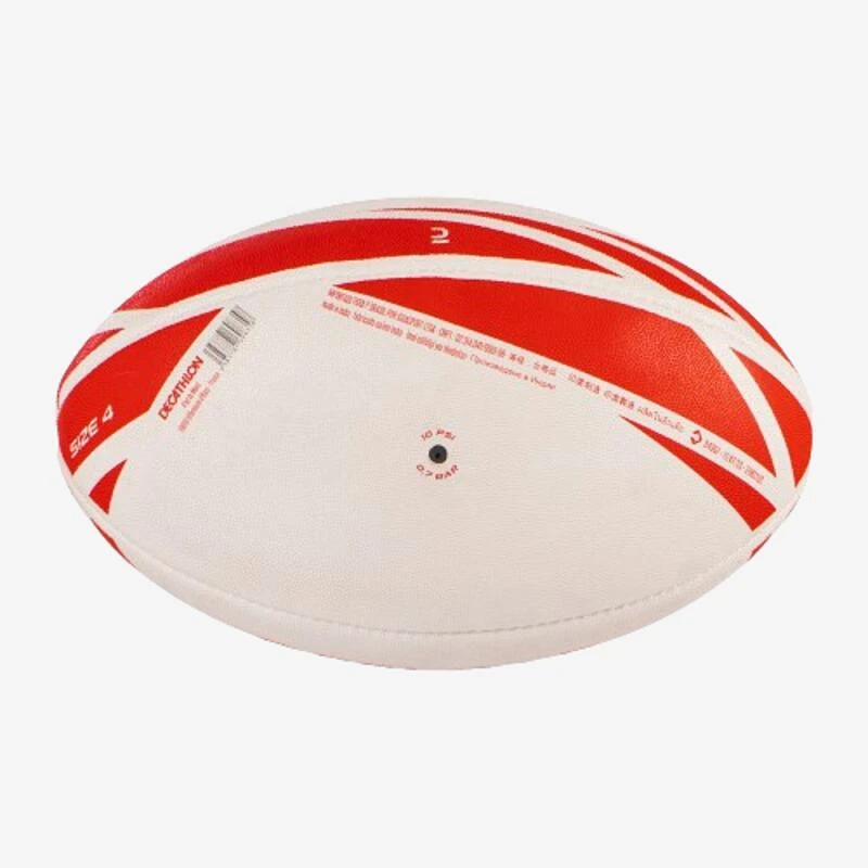 Ballon De Rugby Taille 4 - R100 Rouge 2 Ballon De Rugby Taille 4 - R100 Rouge – Image 2