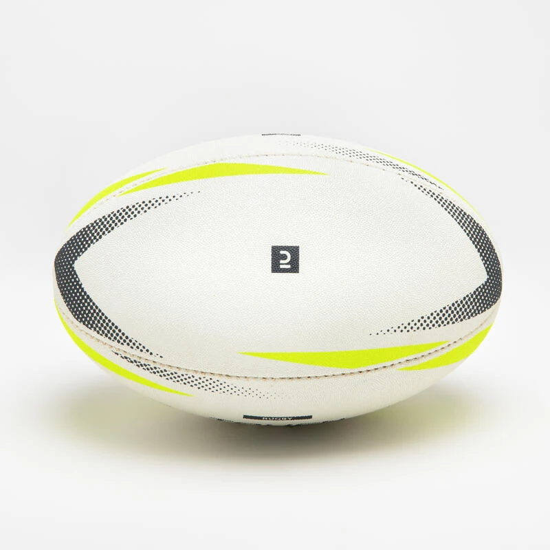Ballon De Rugby Taille 4 - R500 Touch Wet Grip Blanc 2 Ballon De Rugby Taille 4 - R500 Touch Wet Grip Blanc – Image 2