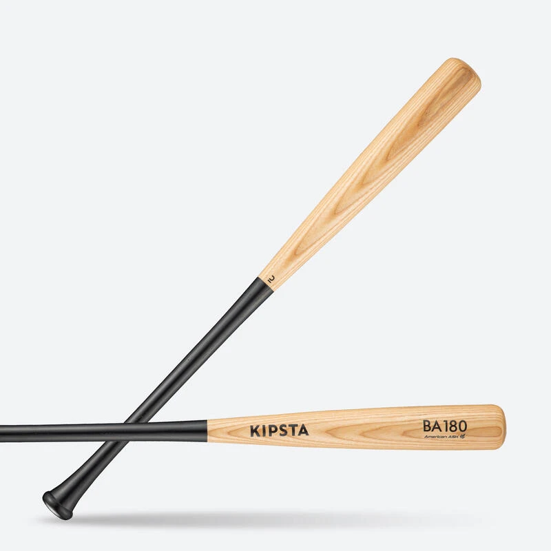 Kipsta Batte De Baseball En Bois 30" Ou 33" BA180 - Noir 1 Kipsta Batte De Baseball En Bois 30" Ou 33" BA180 - Noir