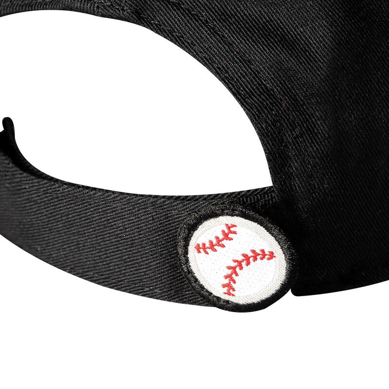 Kipsta Casquette De Baseball Enfant BA500 - Noir 6 Kipsta Casquette De Baseball Enfant BA500 - Noir – Image 6