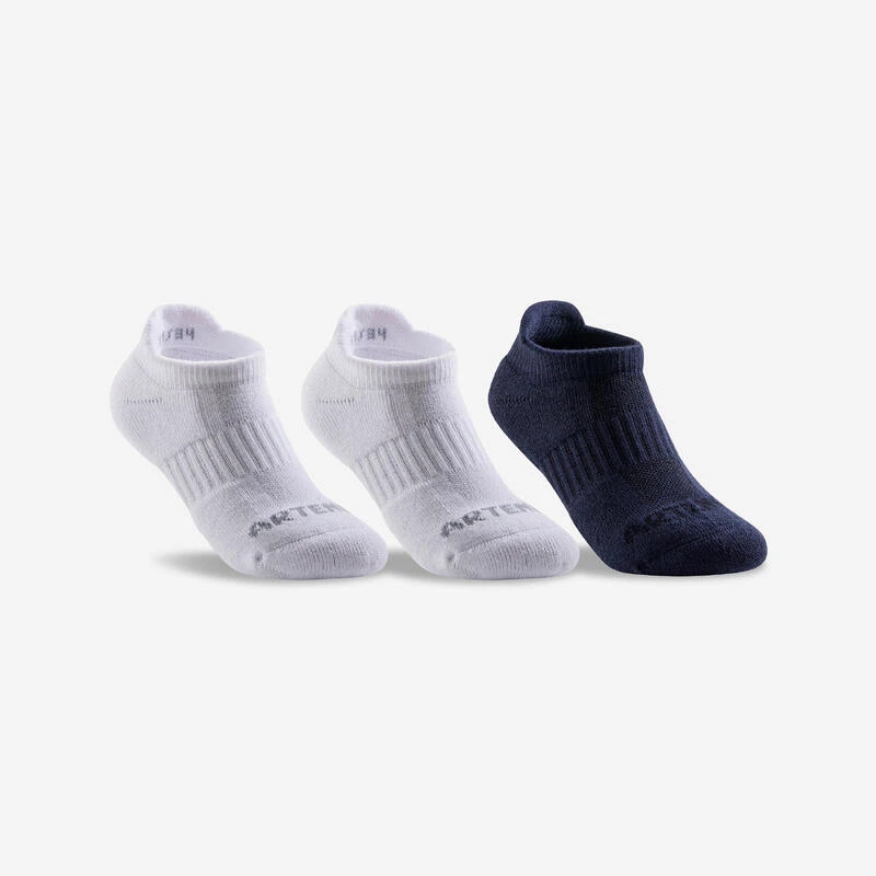 Artengo Chaussettes Coton Basses Enfant - RS 500 Noir Noir Gris Lot De 3 1 Artengo Chaussettes Coton Basses Enfant - RS 500 Noir Noir Gris Lot De 3