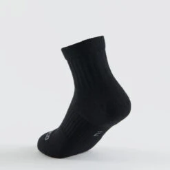 CHAUSSETTES DE SPORT ENFANT MI-HAUTES ARTENGO RS 500 NOIR GRIS LOT DE 3 -Balle Jeux Vêtements Magasin chaussettes de sport enfant mi hautes artengo rs 500 noir gris lot de 3 3