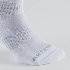 CHAUSSETTES DE SPORT MI-HAUTES ARTENGO RS 500 BLANC LOT DE 3 -Balle Jeux Vêtements Magasin chaussettes de sport mi hautes artengo rs 500 blanc lot de 3 2