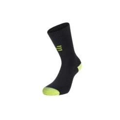 Chaussettes Techniques Adulte Respirantes Avec Renforts Padel Tennis Medium Noir