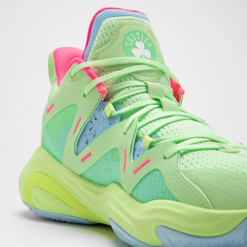 CHAUSSURES DE BASKETBALL BOSTON CELTICS HOMME/FEMME - 900 NBA MID-3 VERT 3 CHAUSSURES DE BASKETBALL BOSTON CELTICS HOMME/FEMME - 900 NBA MID-3 VERT – Image 3
