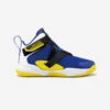 CHAUSSURES DE BASKETBALL ENFANT - EASY X BLEU JAUNE