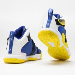 CHAUSSURES DE BASKETBALL ENFANT - EASY X BLEU JAUNE 10 CHAUSSURES DE BASKETBALL ENFANT - EASY X BLEU JAUNE -Balle Jeux Vêtements Magasin chaussures de basketball enfant easy x bleu jaune 2