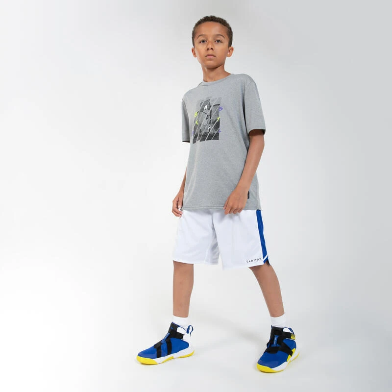 CHAUSSURES DE BASKETBALL ENFANT - EASY X BLEU JAUNE 6 CHAUSSURES DE BASKETBALL ENFANT - EASY X BLEU JAUNE – Image 6