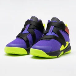 Balle Jeux Vêtements Magasin -Balle Jeux Vêtements Magasin chaussures de basketball enfant easy x violet jaune 1