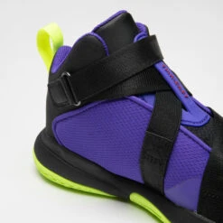 CHAUSSURES DE BASKETBALL ENFANT - EASY X VIOLET JAUNE 11 CHAUSSURES DE BASKETBALL ENFANT - EASY X VIOLET JAUNE -Balle Jeux Vêtements Magasin chaussures de basketball enfant easy x violet jaune 3