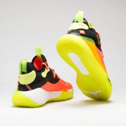 CHAUSSURES DE BASKETBALL HOMME/FEMME - SE500 MID ROSE JAUNE -Balle Jeux Vêtements Magasin chaussures de basketball hommefemme se500 mid rose jaune 2