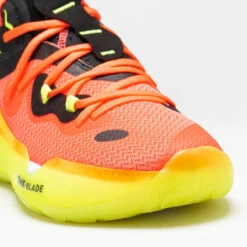 CHAUSSURES DE BASKETBALL HOMME/FEMME - SE500 MID ROSE JAUNE -Balle Jeux Vêtements Magasin chaussures de basketball hommefemme se500 mid rose jaune 3