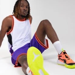 CHAUSSURES DE BASKETBALL HOMME/FEMME - SE500 MID ROSE JAUNE -Balle Jeux Vêtements Magasin chaussures de basketball hommefemme se500 mid rose jaune 5