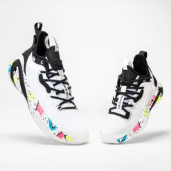 Chaussures De Basketball NBA Brooklyn Nets Enfant - SE900 MINI ME Blanc -Balle Jeux Vêtements Magasin chaussures de basketball nba brooklyn nets enfant se900 mini me blanc 6