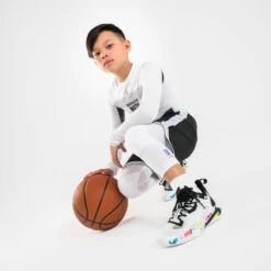 Chaussures De Basketball NBA Brooklyn Nets Enfant - SE900 MINI ME Blanc -Balle Jeux Vêtements Magasin chaussures de basketball nba brooklyn nets enfant se900 mini me blanc 9