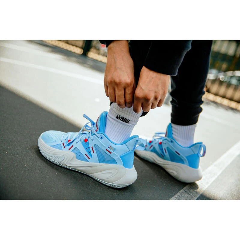 CHAUSSURES DE BASKETBALL PHILADELPHIA SIXERS HOMME/FEMME - 900 NBA MID-3 BLEU 10 CHAUSSURES DE BASKETBALL PHILADELPHIA SIXERS HOMME/FEMME - 900 NBA MID-3 BLEU – Image 10