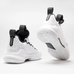 CHAUSSURES DE BASKETBALL TIGE BASSE HOMME/FEMME - FAST 500 BLANC NOIR 10 CHAUSSURES DE BASKETBALL TIGE BASSE HOMME/FEMME - FAST 500 BLANC NOIR -Balle Jeux Vêtements Magasin chaussures de basketball tige basse hommefemme fast 500 blanc noir 2