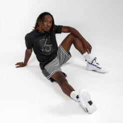 CHAUSSURES DE BASKETBALL TIGE BASSE HOMME/FEMME - FAST 500 BLANC NOIR 15 CHAUSSURES DE BASKETBALL TIGE BASSE HOMME/FEMME - FAST 500 BLANC NOIR -Balle Jeux Vêtements Magasin chaussures de basketball tige basse hommefemme fast 500 blanc noir 7