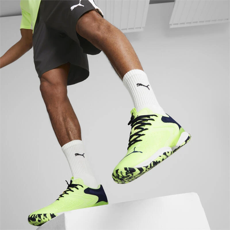 Chaussures De Padel SolarATTACKRCT PUMA Fast Yellow Navy White Blue 2 Chaussures De Padel SolarATTACKRCT PUMA Fast Yellow Navy White Blue – Image 2