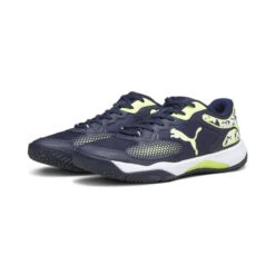 Chaussures De Padel SolarCOURT RCT PUMA Navy Fast Yellow White Blue