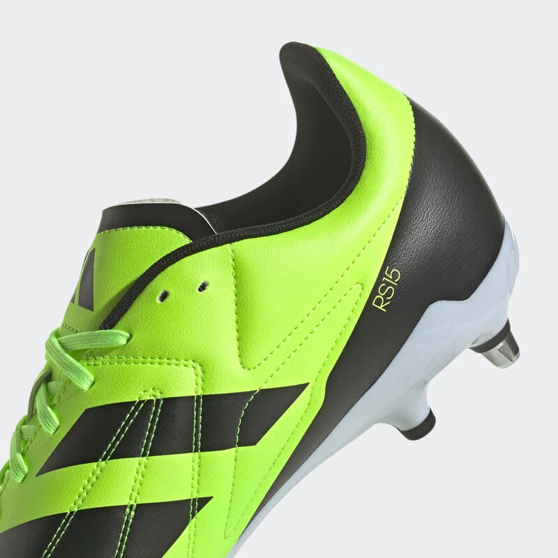 Chaussures De Rugby Adulte - ADIDAS RS 15 SG HYBRIDE Jaune Fluo 6 Chaussures De Rugby Adulte - ADIDAS RS 15 SG HYBRIDE Jaune Fluo – Image 6