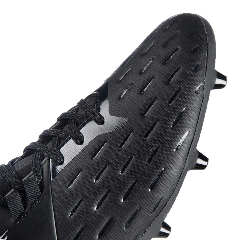 Chaussures De Rugby Moulées Terrain Sec Homme - RUGBY ADVANCE 500 FG Noir Gris 6 Chaussures De Rugby Moulées Terrain Sec Homme - RUGBY ADVANCE 500 FG Noir Gris – Image 6