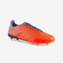 Chaussures De Rugby Vissées Terrain Gras Homme - SCORE R900 HYBRID Orange