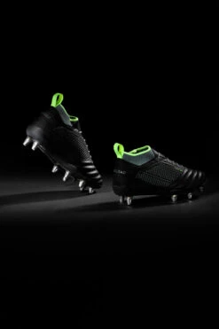 CHAUSSURES DE RUGBY VISSÉES TERRAIN GRAS IMPACT R900 8 Crampons HOMME NOIRE -Balle Jeux Vêtements Magasin chaussures de rugby vissees terrain gras impact r900 8 crampons homme noire 3
