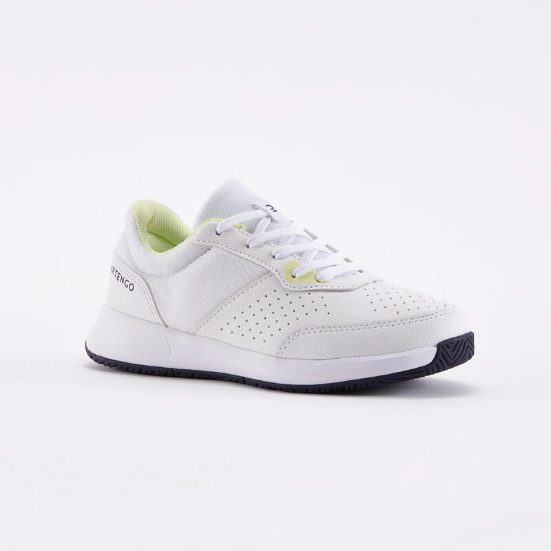 Artengo Chaussures De Tennis à Lacets Enfant - Essentiel Blanc Jaune 3 Artengo Chaussures De Tennis à Lacets Enfant - Essentiel Blanc Jaune – Image 3
