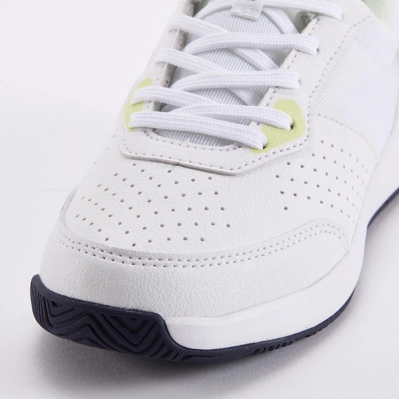 Artengo Chaussures De Tennis à Lacets Enfant - Essentiel Blanc Jaune 4 Artengo Chaussures De Tennis à Lacets Enfant - Essentiel Blanc Jaune – Image 4