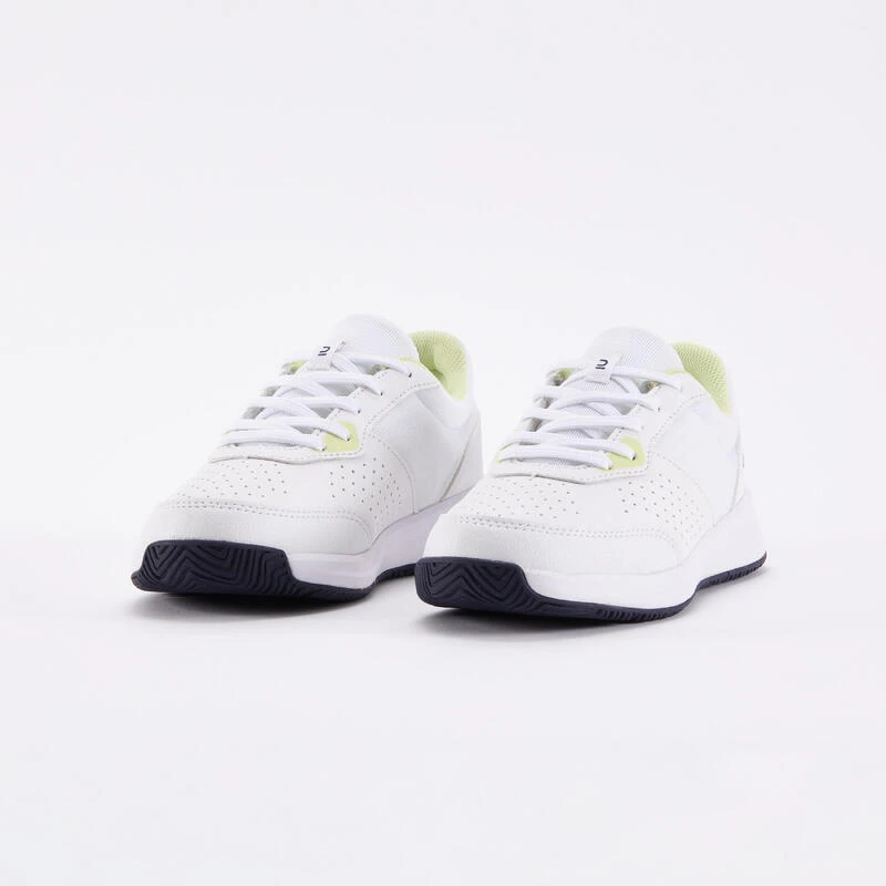 Artengo Chaussures De Tennis à Lacets Enfant - Essentiel Blanc Jaune 7 Artengo Chaussures De Tennis à Lacets Enfant - Essentiel Blanc Jaune – Image 7