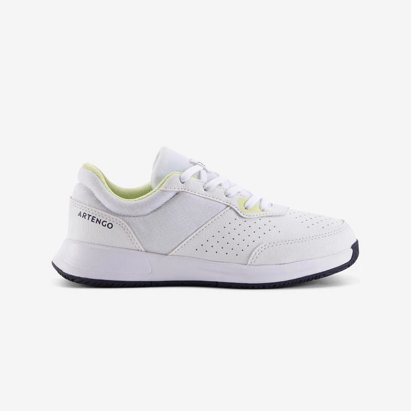 Artengo Chaussures De Tennis à Lacets Enfant - Essentiel Blanc Jaune 1 Artengo Chaussures De Tennis à Lacets Enfant - Essentiel Blanc Jaune