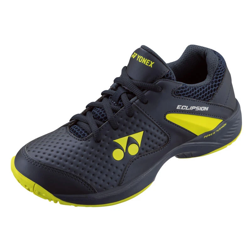 YONEX Chaussures De Tennis Enfant - Eclipsion 2 Marine Jaune 2 YONEX Chaussures De Tennis Enfant - Eclipsion 2 Marine Jaune – Image 2