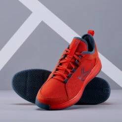Artengo CHAUSSURES DE TENNIS HOMME TS130 ROUGES MULTI COURT -Balle Jeux Vêtements Magasin chaussures de tennis homme ts130 rouges multi court 4