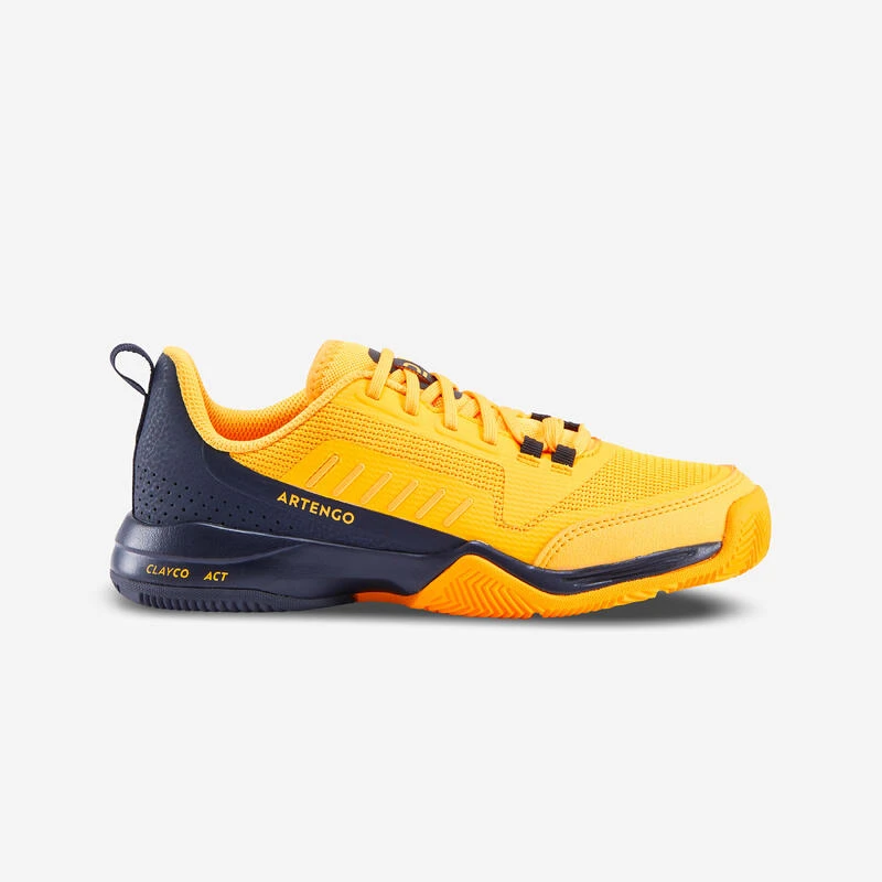 Artengo CHAUSSURES TENNIS ENFANT TERRE BATTUE - FAST CLAY JUNIOR LACET JAUNE 2 Artengo CHAUSSURES TENNIS ENFANT TERRE BATTUE - FAST CLAY JUNIOR LACET JAUNE – Image 2