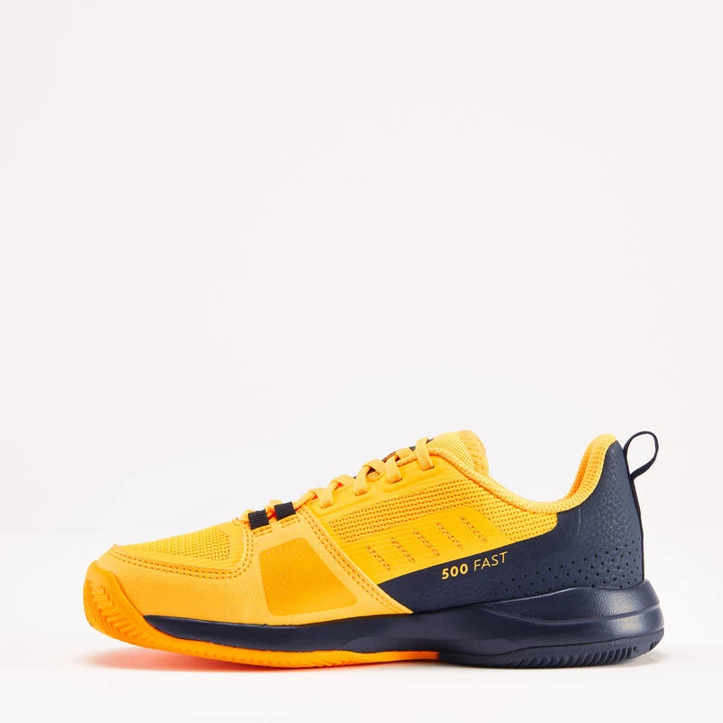 Artengo CHAUSSURES TENNIS ENFANT TERRE BATTUE - FAST CLAY JUNIOR LACET JAUNE 3 Artengo CHAUSSURES TENNIS ENFANT TERRE BATTUE - FAST CLAY JUNIOR LACET JAUNE – Image 3