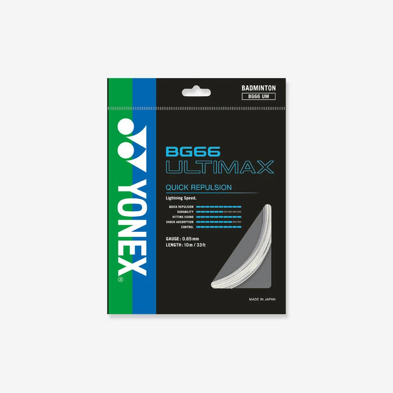 YONEX CORDAGE DE BADMINTON BG 66 ULTIMAX BLANC 1 YONEX CORDAGE DE BADMINTON BG 66 ULTIMAX BLANC