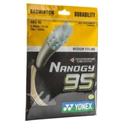YONEX CORDAGE DE BADMINTON NANOGY 95 AMBRE -Balle Jeux Vêtements Magasin cordage de badminton nanogy 95 ambre 7