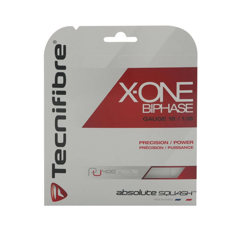 TECNIFIBRE CORDAGE DE SQUASH X-ONE BIPHASE 1,18 Mm ROUGE 1 TECNIFIBRE CORDAGE DE SQUASH X-ONE BIPHASE 1,18 Mm ROUGE