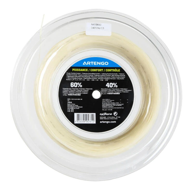 Artengo CORDAGE DE TENNIS REEL900 FELL 1.3 BLANC 9 Artengo CORDAGE DE TENNIS REEL900 FELL 1.3 BLANC – Image 9