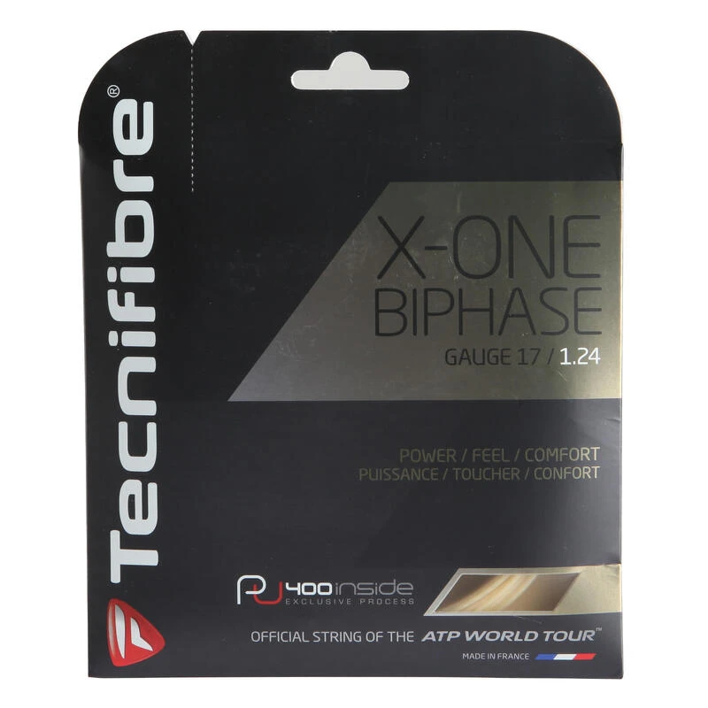 CORDAGE DE TENNIS TECNIFIBRE X-ONE BIPHASE 1,24 1 CORDAGE DE TENNIS TECNIFIBRE X-ONE BIPHASE 1,24