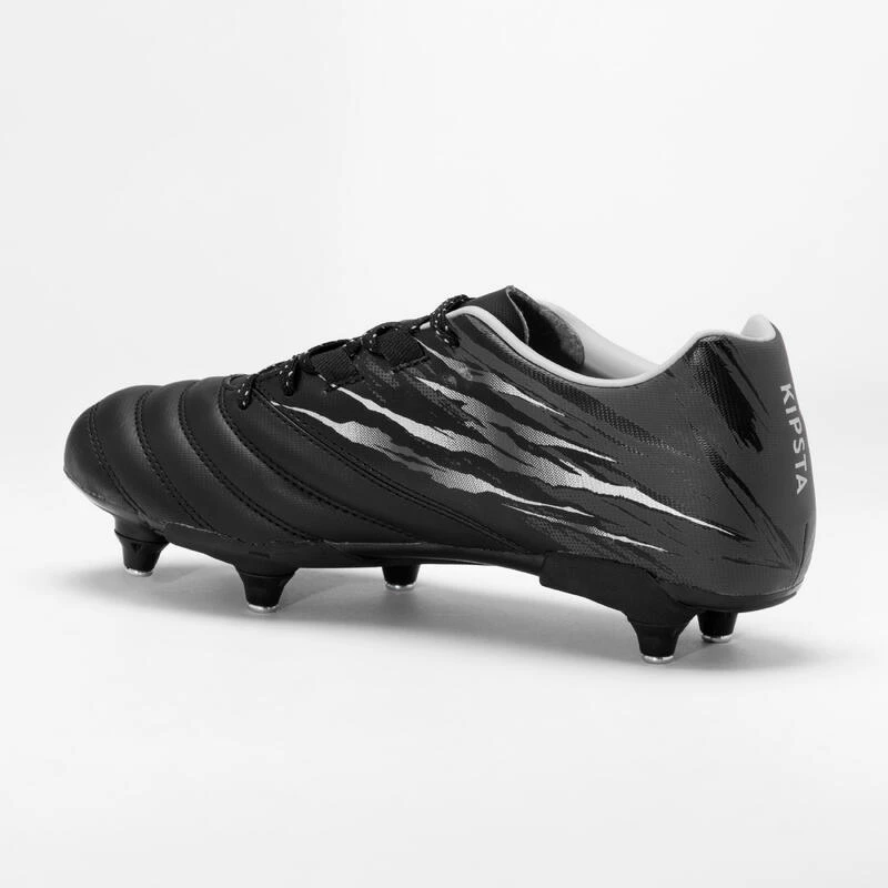 Crampons De Rugby Vissés Enfant - SKILL R500 JUNIOR SG Noir Motif 2 Crampons De Rugby Vissés Enfant - SKILL R500 JUNIOR SG Noir Motif – Image 2