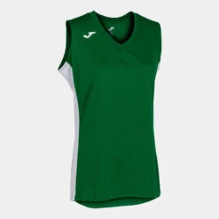 Débardeur Sans Manches Basket-ball Femme Joma Cancha Iii Vert Blanc