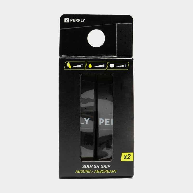 GRIP DE SQUASH ABSORB X2 Noir 2 GRIP DE SQUASH ABSORB X2 Noir – Image 2